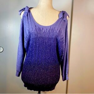 INC Lavender & Purple Sparkling Cold
Shoulder L